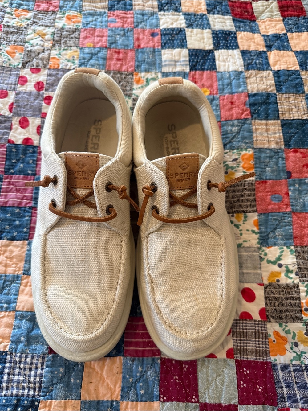 Sperry Women’s Top Sider Canvas Shoes Size 8